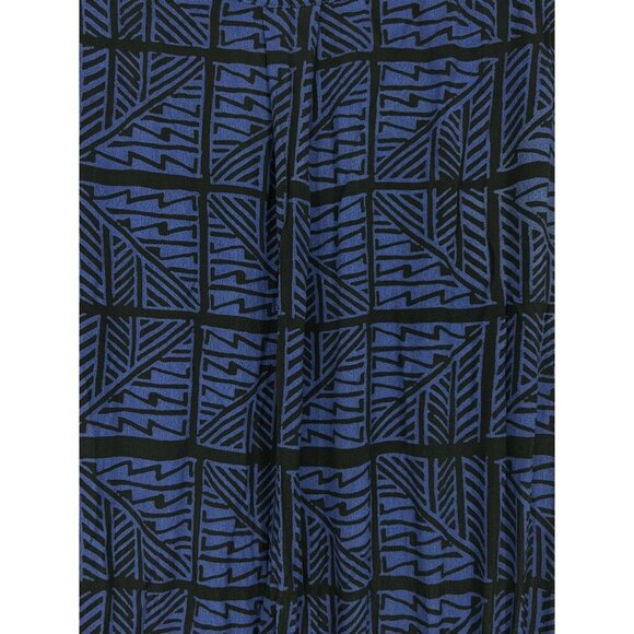 Lucky Brand Geometric Women Dress Size XL Extra Large Long Sleeve Blue NWT New - Picture 6 of 10
